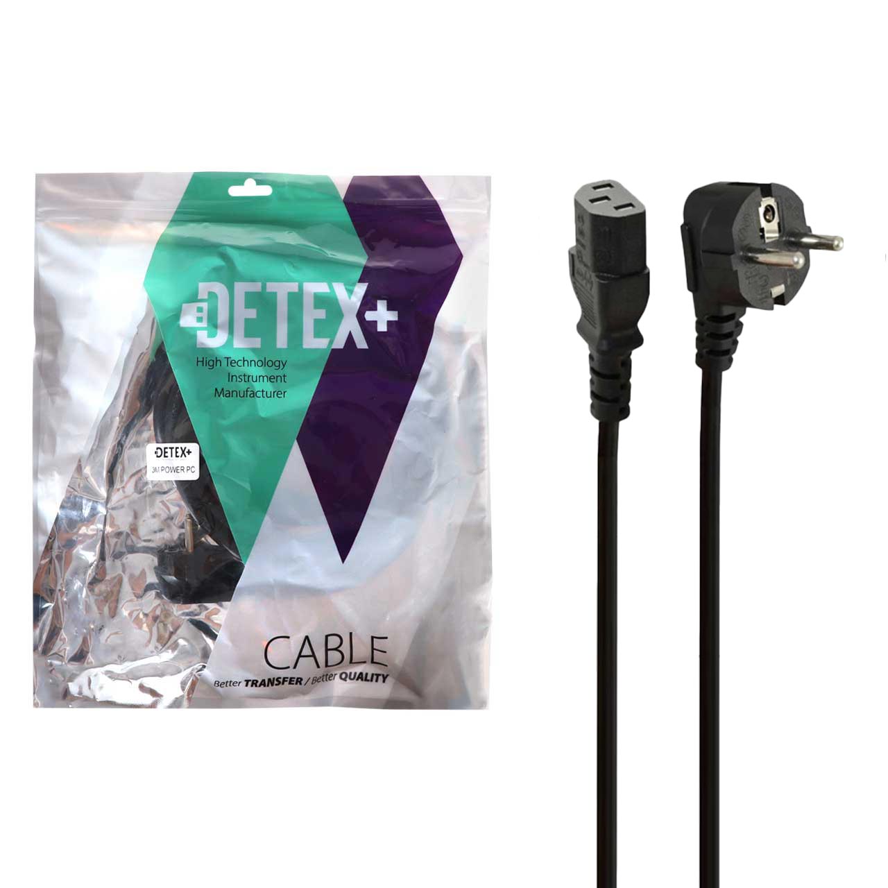 کابل برق کامپیوتر 3 متری detex