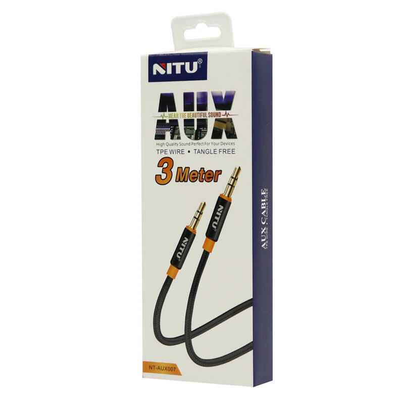 کابل 3 متری Nitu Aux مدل NT- Aux007