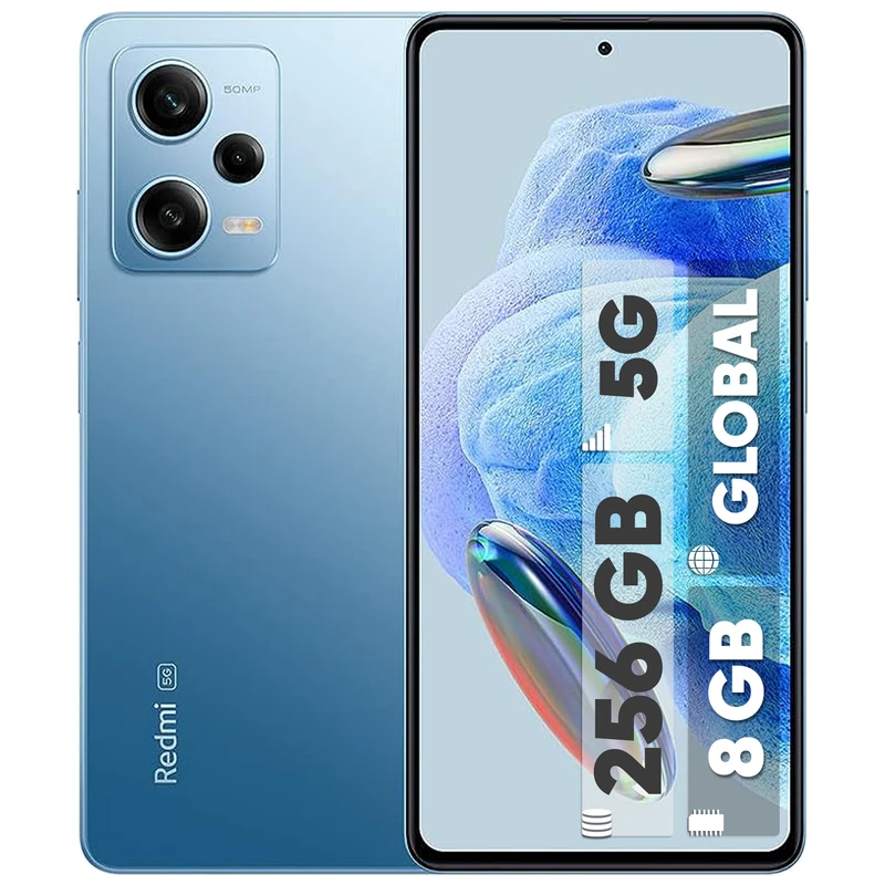 گوشی موبایل استوک شیائومی مدل Redmi Note 12 Pro 5G دو سیم کارت ظرفیت 256 گیگابایت و رم 8 گیگابایت - گلوبال