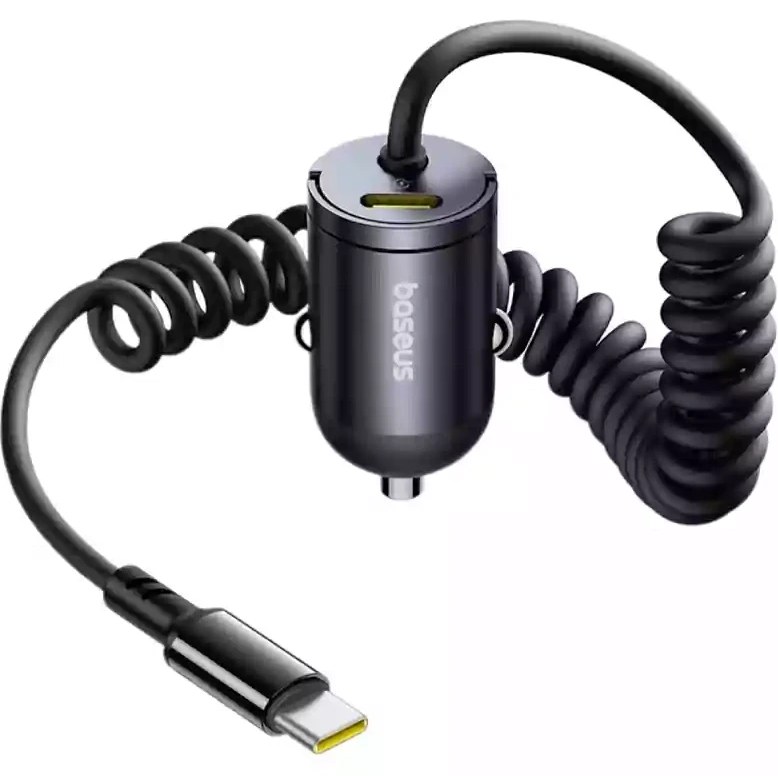 Baseus Tiny Star Mini Car Charger C00035001121-01 توان 30 وات با کابل تایپ سی