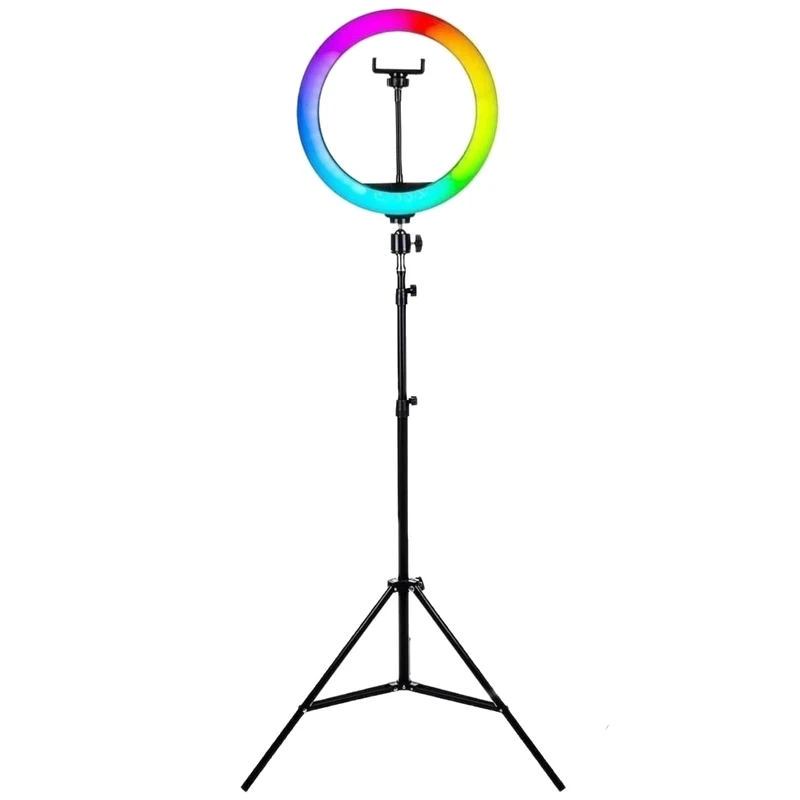 رینگ لایت rgb مدل mj33 به همراه پایه