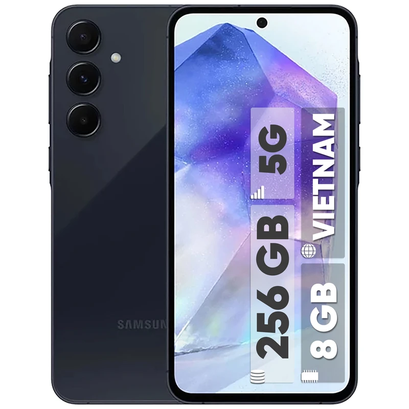 گوشی موبایل استوک سامسونگ مدل Galaxy A55 دو سیم کارت ظرفیت 256 گیگابایت و رم 8 گیگابایت - ویتنام