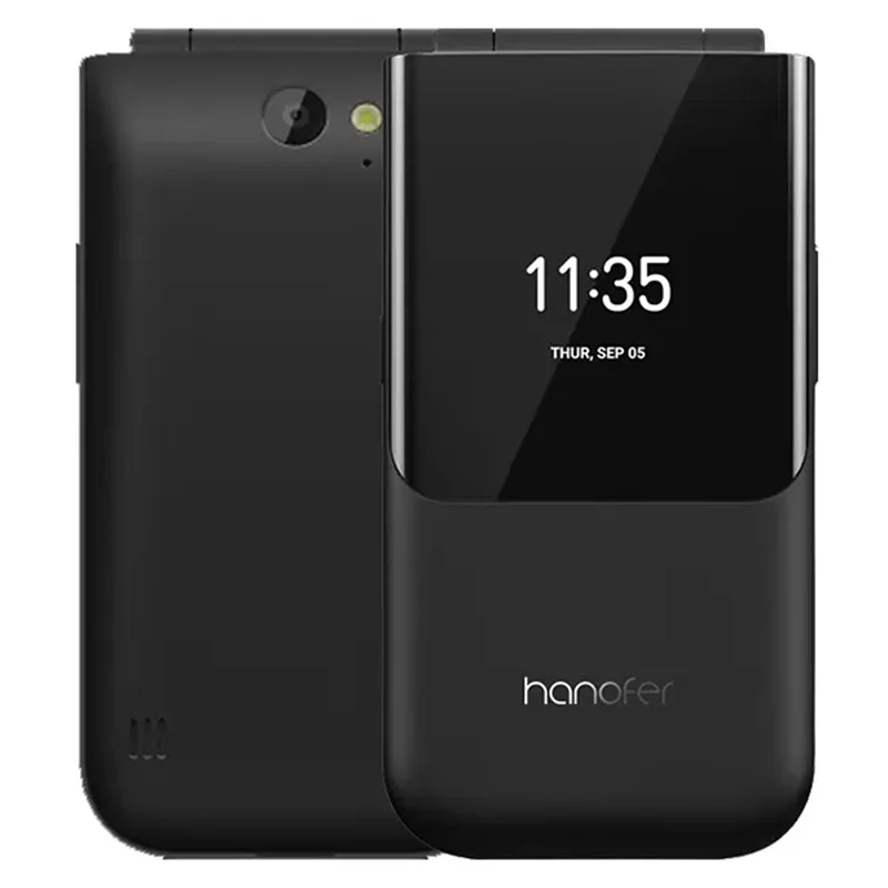 گوشی موبایل Hanofer مدل 2760 2024 Flip - دو سیم کارت ظرفیت 128 مگابایت و رم 128 مگابایت با گارانتی (سه ماه تعویض)